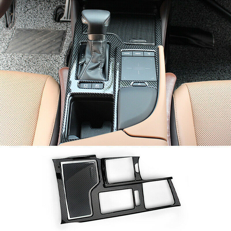 Carbon Fiber Gear Shift Control Panel Cover Trim for Lexus ES250 300h 350 19-22