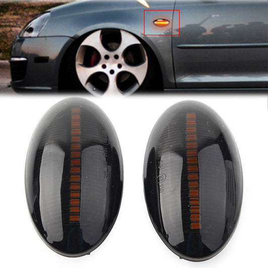 LED Sequential Dynamic Side Marker Turn Signal Blinker Light Black for Suzuki US