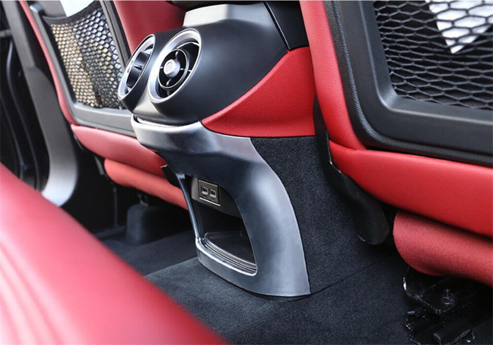 Silver ABS Rear Air Vent Outlet Lower Panel Cover for Alfa Romeo for Stelvio 2017-20