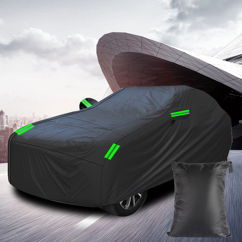 Outdoor full vehicle cover 600D waterproof heavy-duty breathable UV protection cover