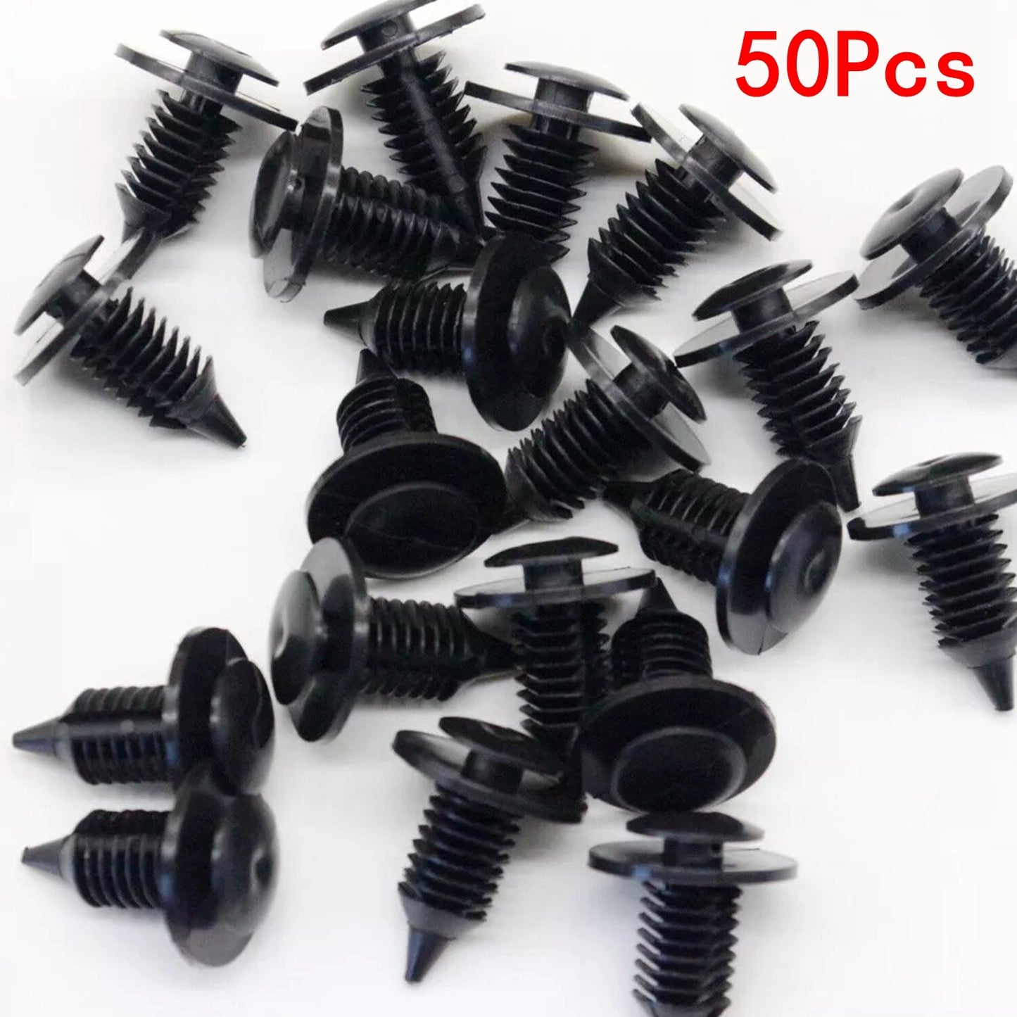 50x Door Trim Panel Retainer Interior x-mas Tree Clip Plastic Fastener for Ford