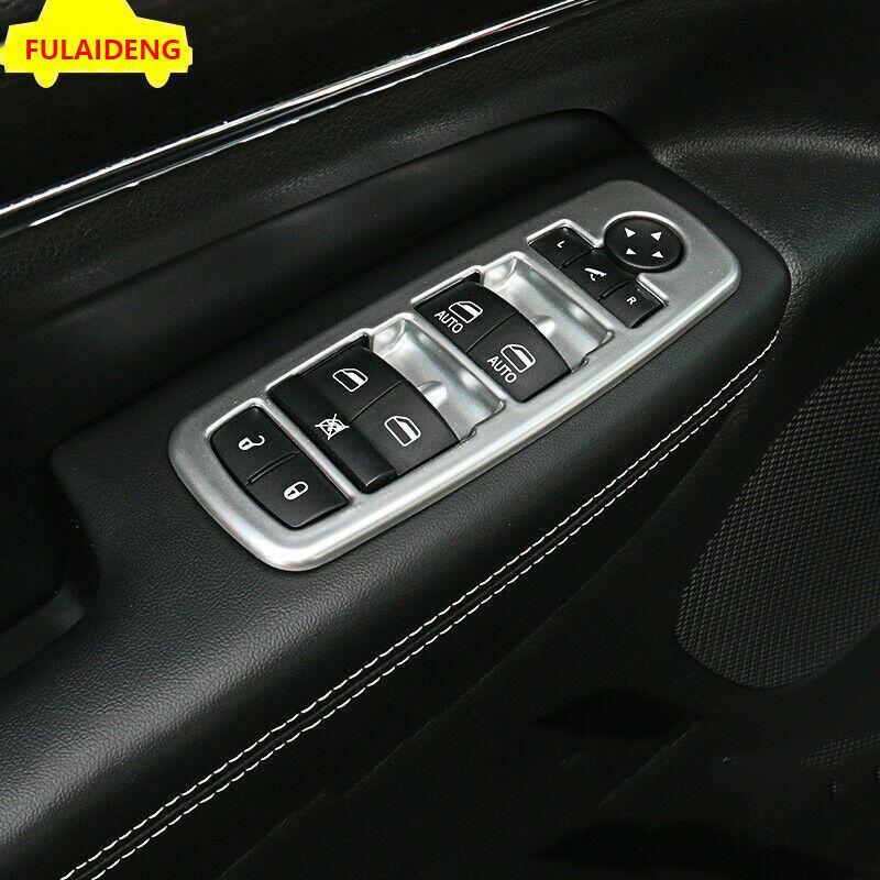 4x for Jeep Grand Cherokee 2014-2020 Matte Door Armrest Window Switch Cover Trim