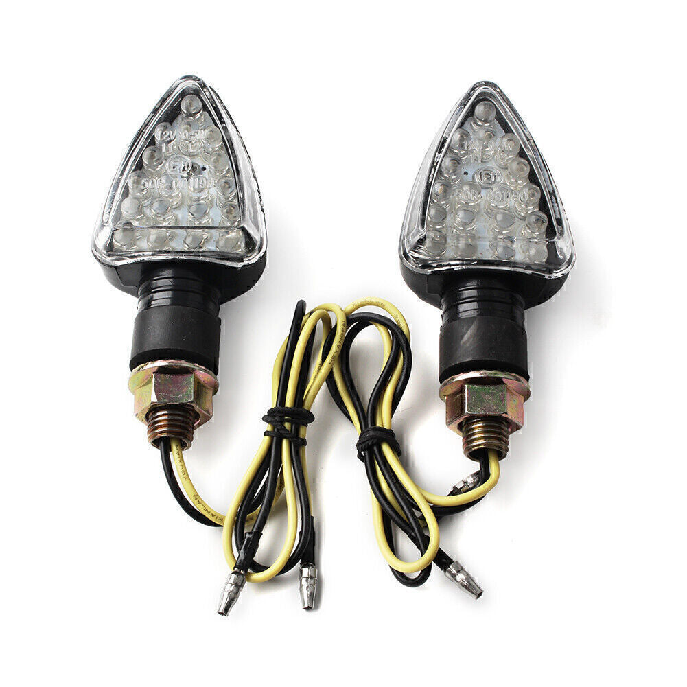 2Pcs Universal Motorcycle 12V 18 LEDS Turn Signal Light Indicator Blinker Lamp