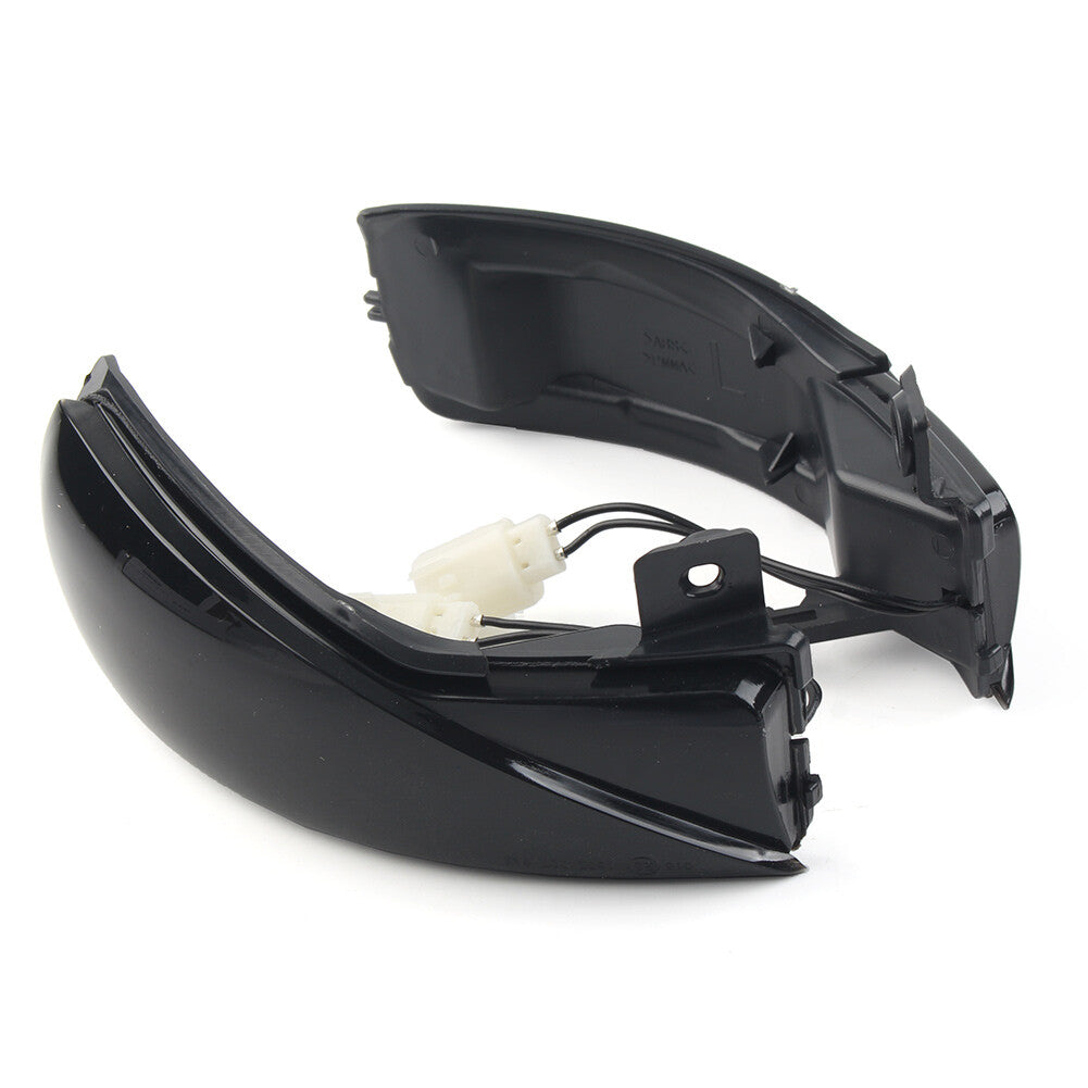 1Pair Side Mirror Lamp Turn Signal Light for Mazda 3 BL 08-14 6 GH 07-15 Black