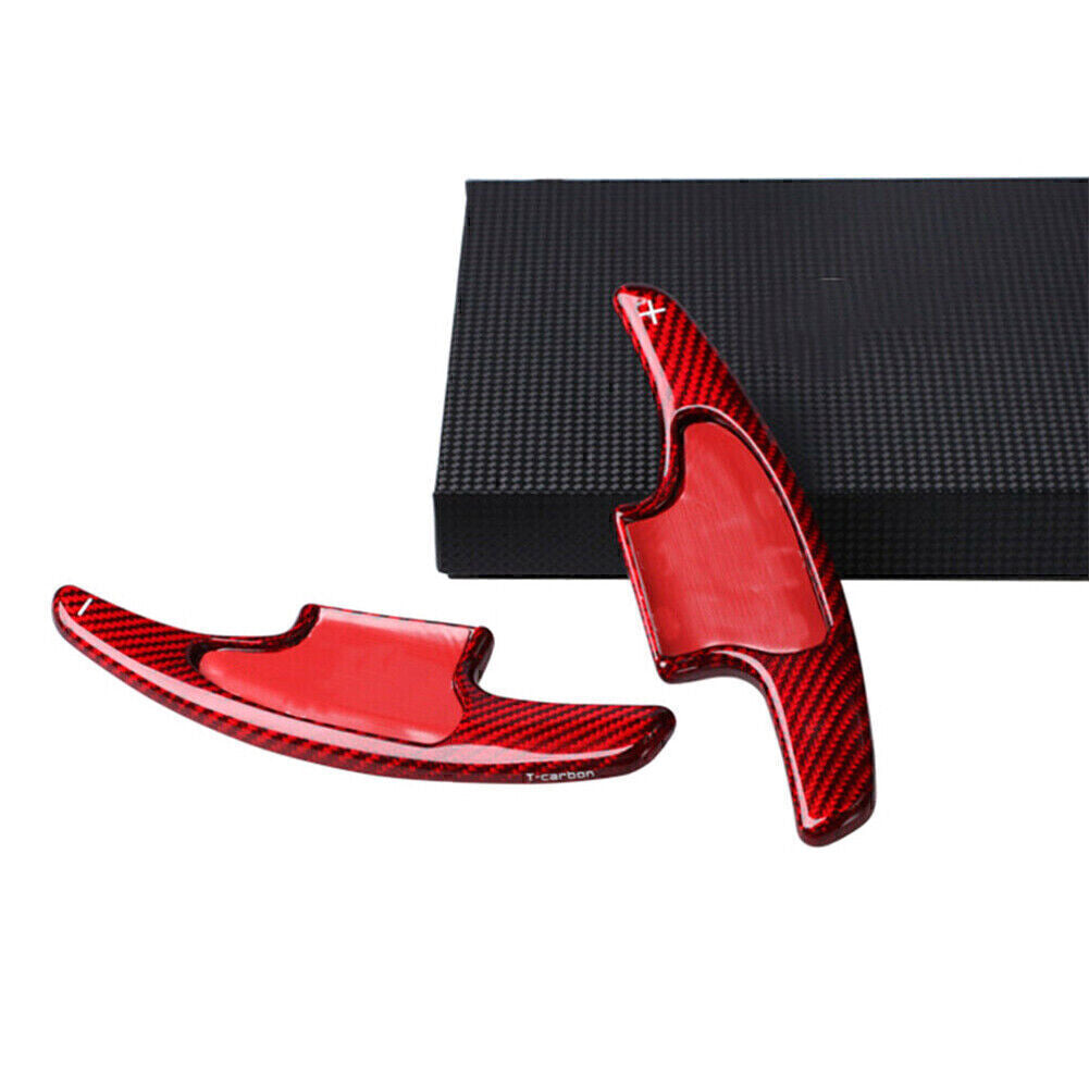 Car Steering Wheel Shift Paddle Extension for Honda 2018 Carbon Fiber Red