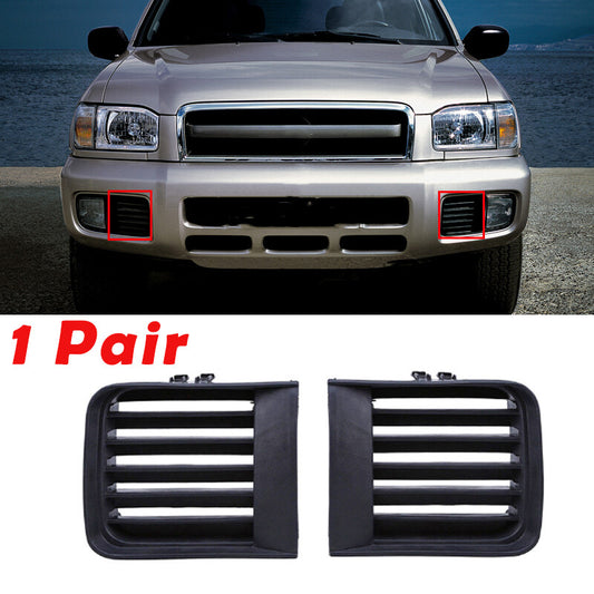 2X Bumper Fog Light Finisher Retainer Cover for Nissan Pathfinder R50 1999-2004