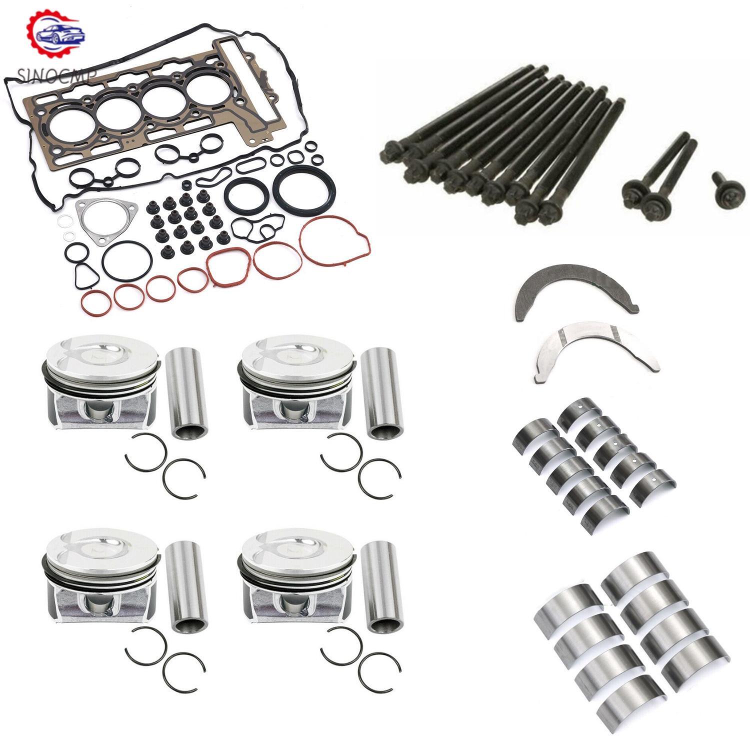 N14B16 1.6T Engine Pistons Gaskets Bearing Kit for Mini Cooper S JCW R56 R57 R55