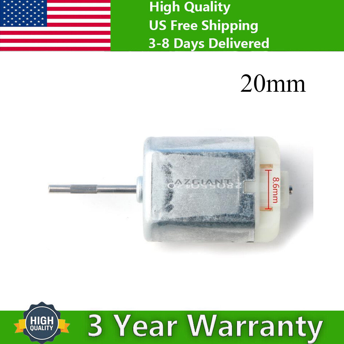 20mm Flat Shaft FC-280PC-22125 Door Lock Motor Repair Actuator for Toyota for Lexus
