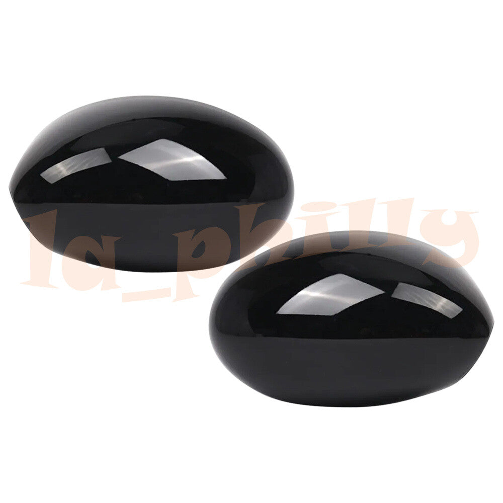 2pcs Black Mirror Cover Cap For 04 05 06 07 08 for Mini Cooper R52 Convertible LH+RH