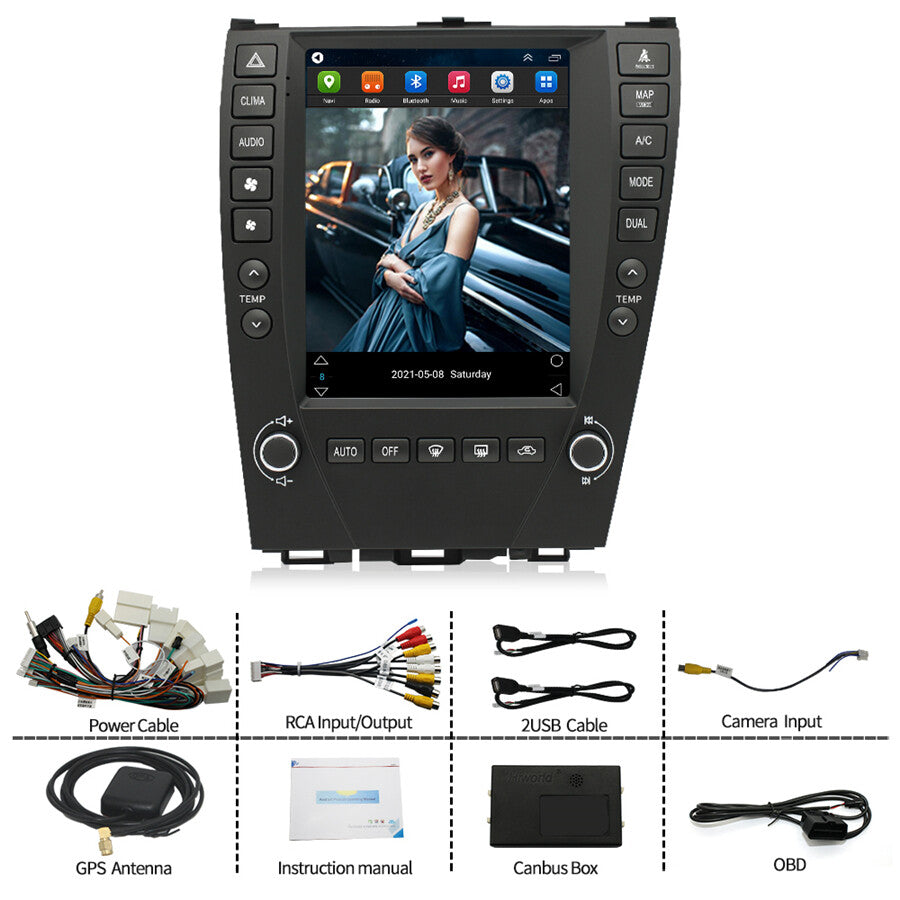9.7 Android 11.0 Stereo Radio GPS for Lexus ES240 ES300 ES330 ES350 2006-2012