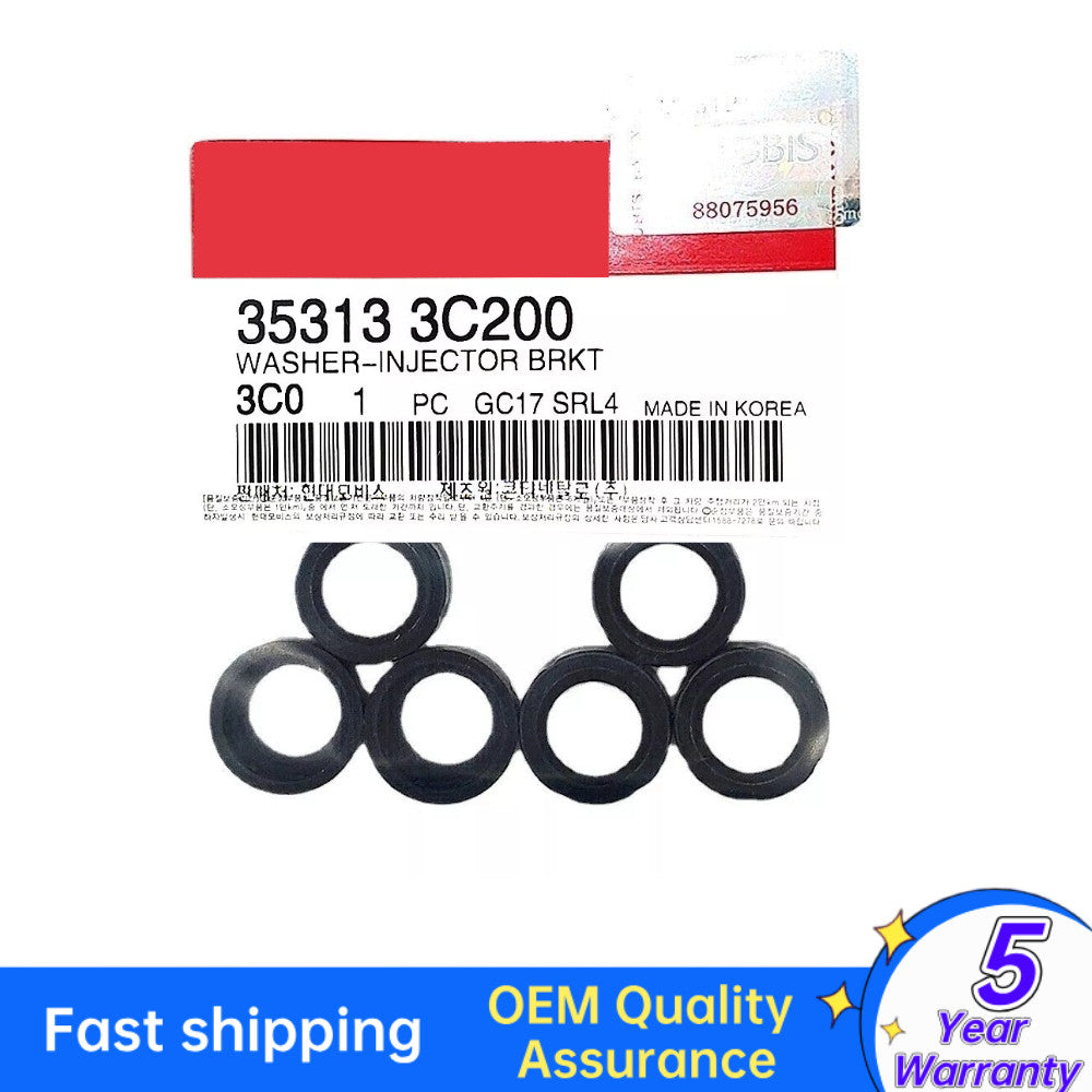 6X Fuel Injector Bracket Washer for HYUNDAI Azera for Genesis for KIA Sorento 353133C200