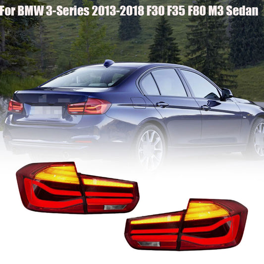 LED taillight sequence for BMW 3 Series 2013-2018 F30 F35 F80 M3 sedans.