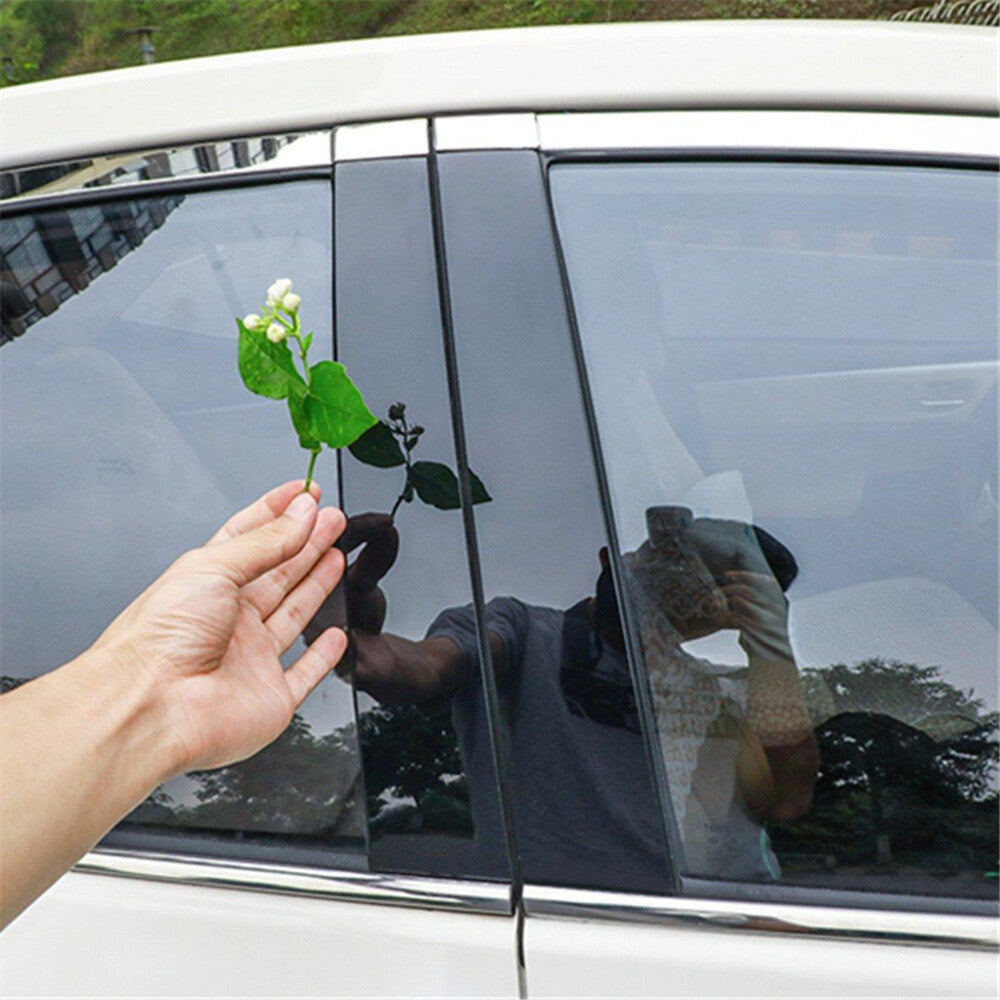 6Pcs Pillar Posts Door Window Trim for Mercedes for Benz ML350 ML550 W164 2006-2011
