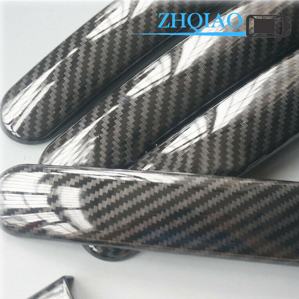Carbon Fiber Side Door Handle Covers Trim Fit for Tiguan 09-14