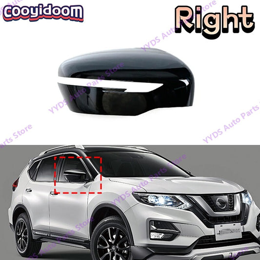 Black for Nissan X-Trail T32 2014-2020 Exterior Rearview Side Mirror Cover Cap