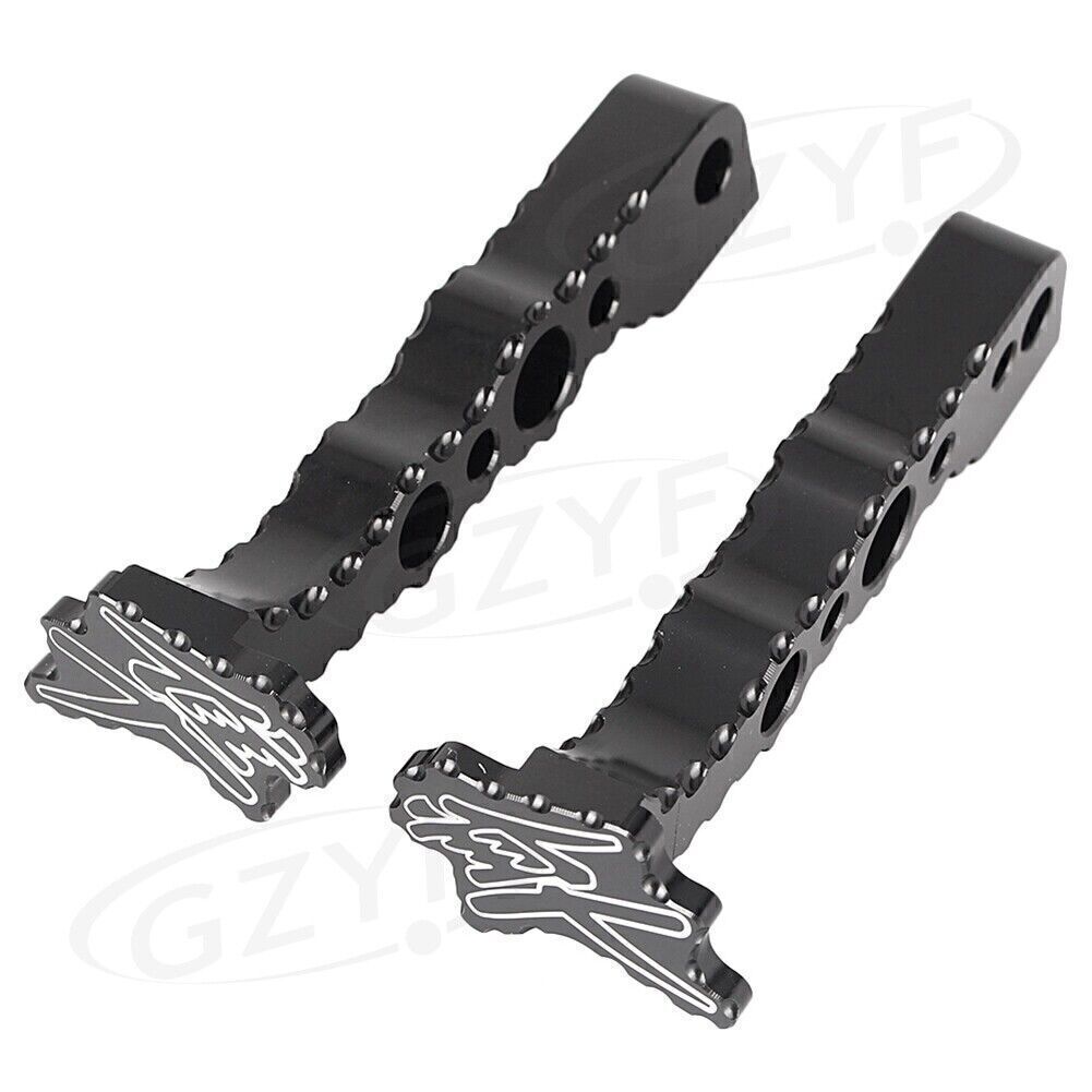 2x Rear Foot Pegs Footrests Restset Black Fit for Suzuki Hayabusa GSX1300R 2008-2017