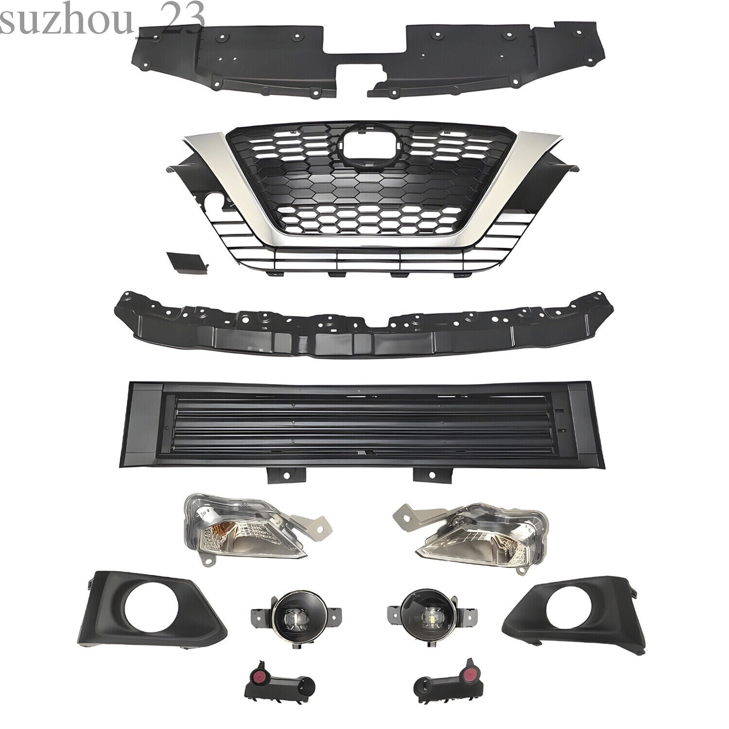 Radiator Grille/Shutter/Bumper Fog light Kit/Support Retainer For Altima 2019-21