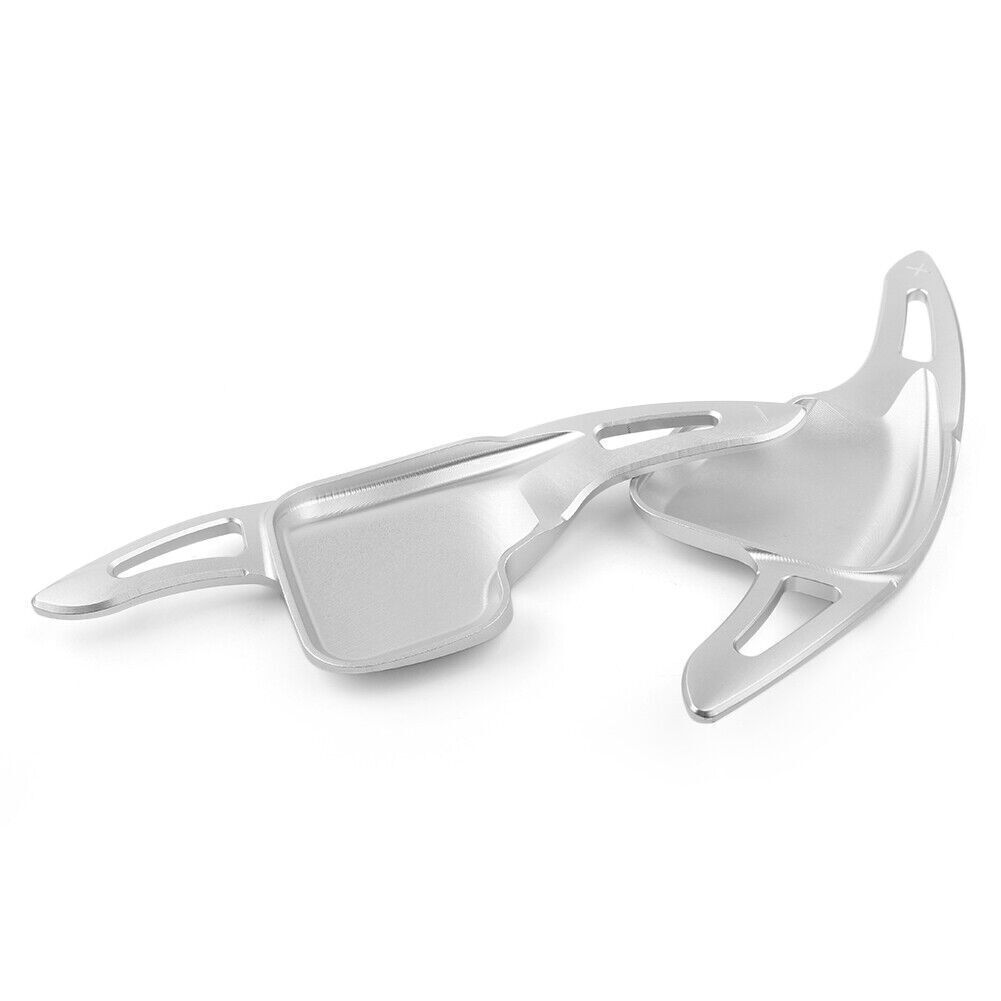 Steering Wheel Shift Paddle Shifter Trim Cover Silver Fit for BMW 2 3 4 5 6 Series