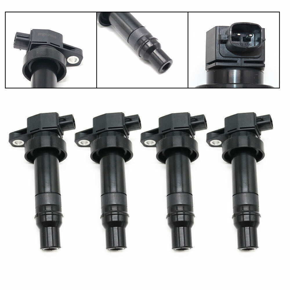 4X Ignition Coil for Kia Soul for Hyundai Accent for Veloster Rio 1.6L L4 27301-2B010 US