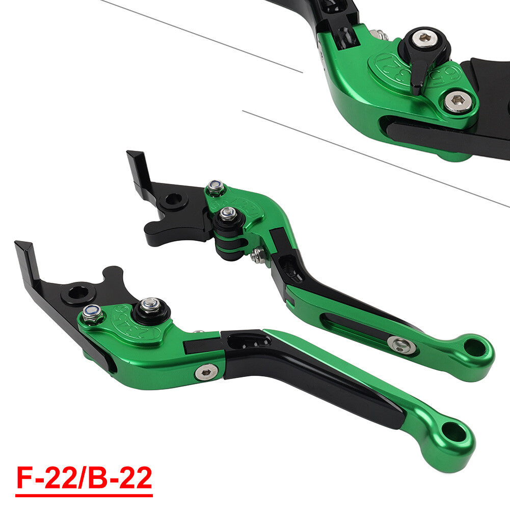 Green Folding Extendable Brake Clutch Levers for BMW S1000RR 2010-14 S1000R 2014