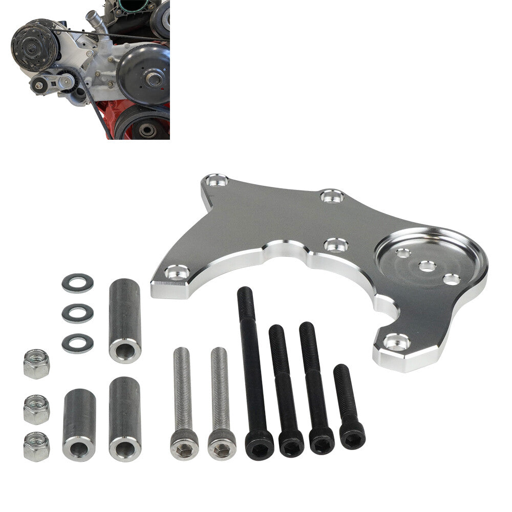 The LS R4 AC compressor bracket is suitable for Chevrolet for GMC 1999 - 2013 LS LQ LS2 LS3 LS6 4.8 5.3