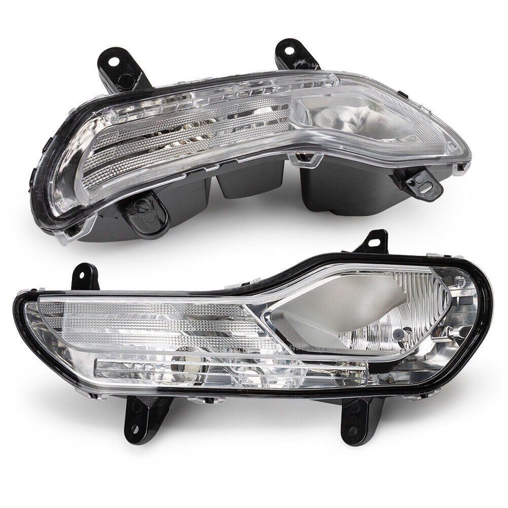 Pair Clear Lens Front Bumper Fog Lights Lamps Fit For 2013-2016 for Ford Escape Kuga