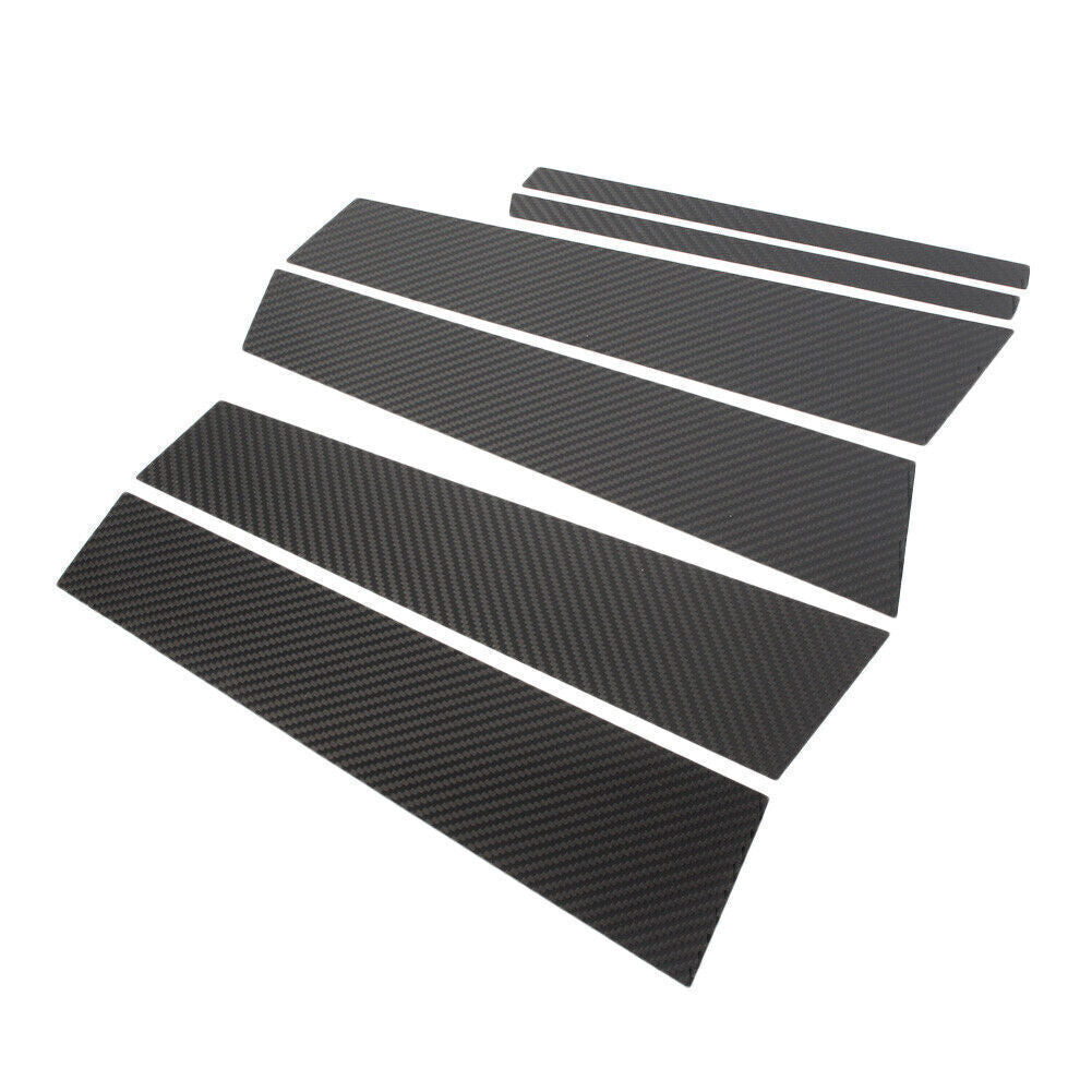 Window B Pillar Trim Cover Decoration Carbon Fiber Fit for Mercedes-Benz GLA 2013-18