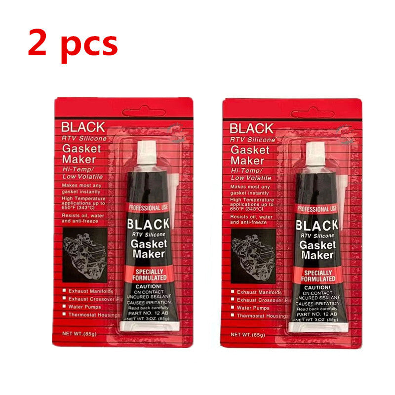 2x Car Black Engine Gasket Sealer Strong Adhesive Glue Waterproof Fastening Glue