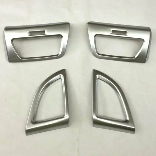 4X Matte Silver Car Dashboard Air Outlet Trim Cover for Honda CRV/CR-V 2012-2016