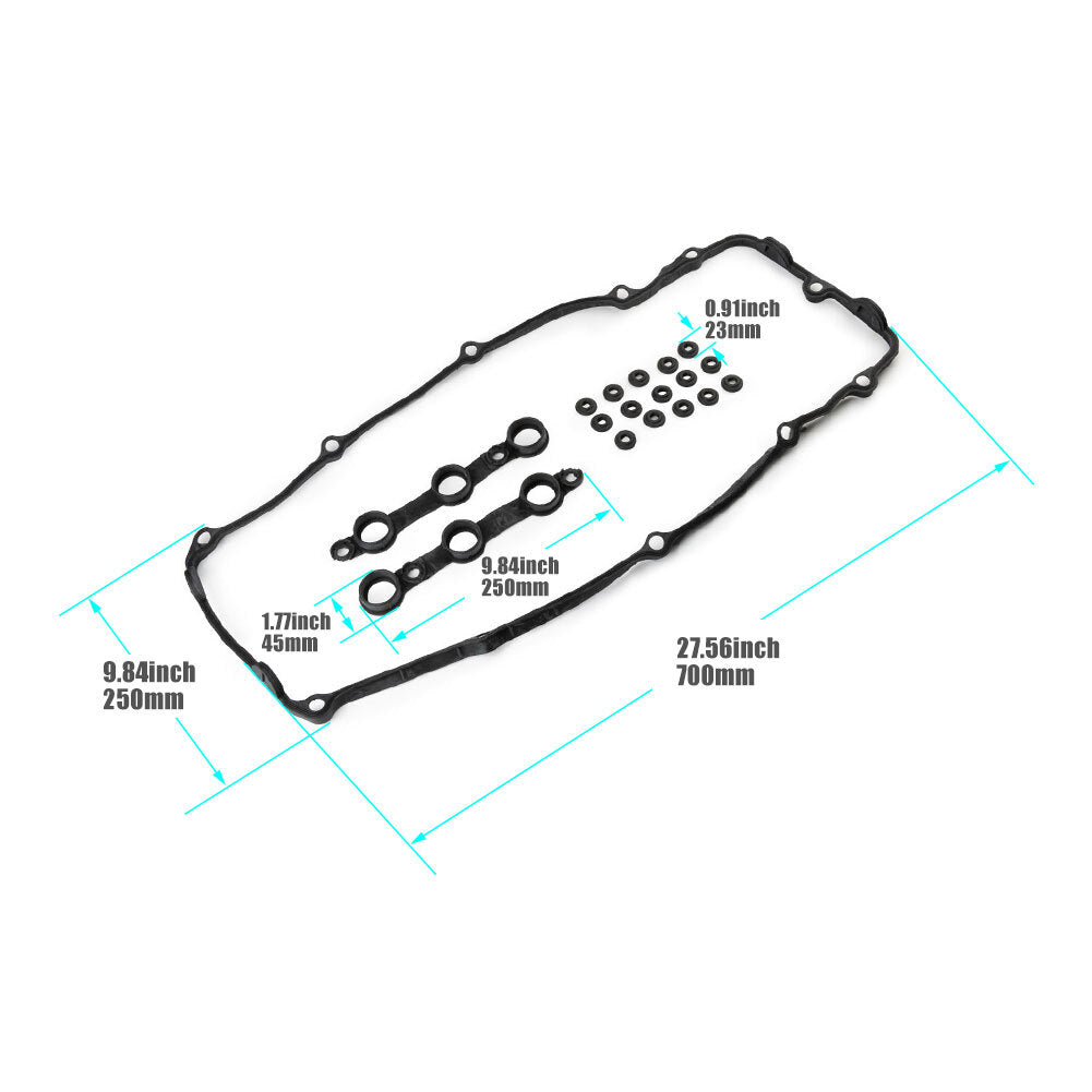 Valve Cover Gasket Kit for BMW X3 X5 Z3 Z4 2.5i 3.0i xDrive 2003-2006 2.5L 3.0L