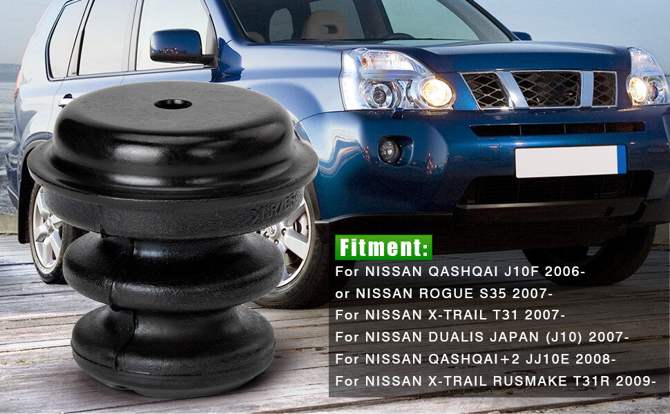 1X NEW All Black Rear Shock Absorber Jounce Bumper Fits for Nissan 55240-JG000