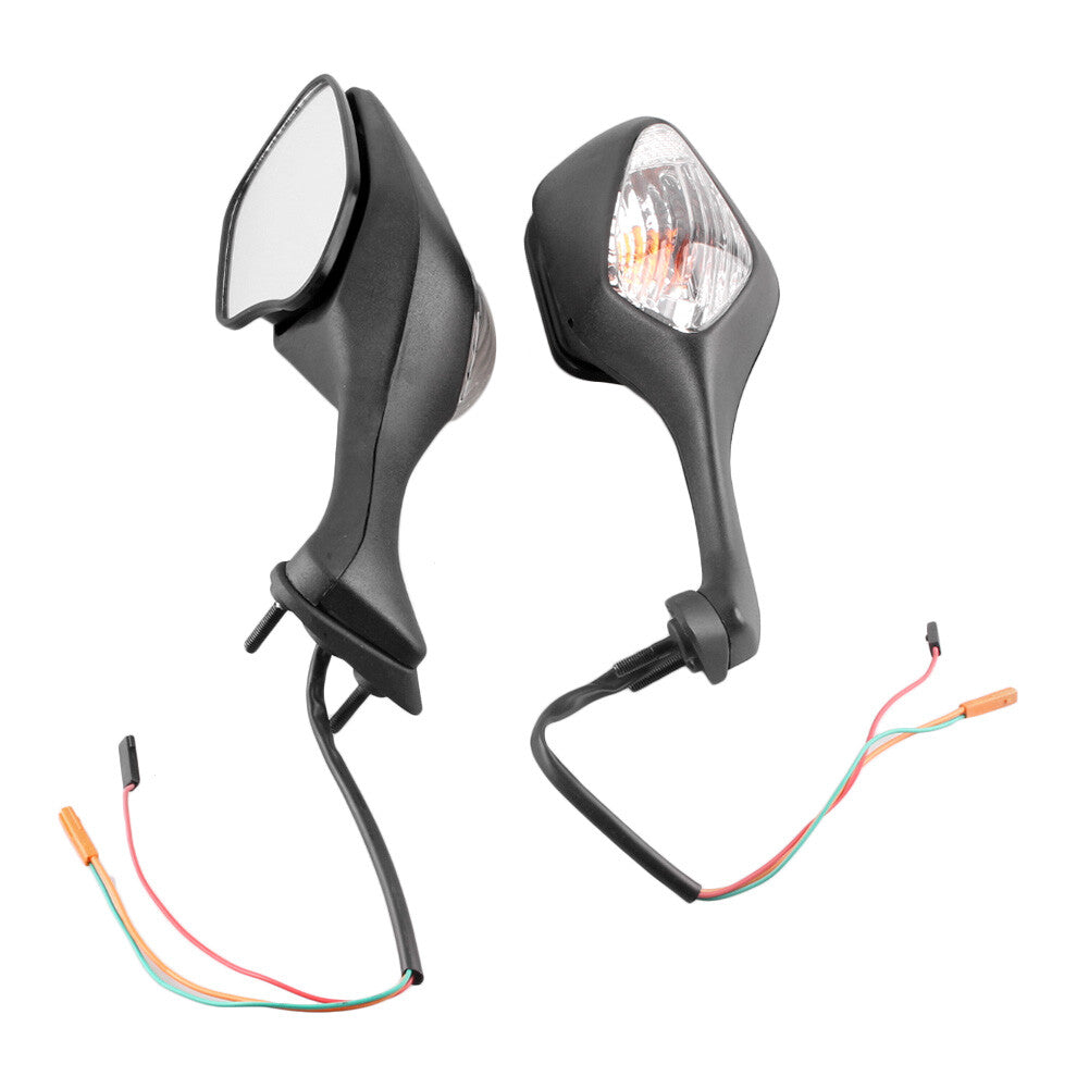 for Honda CBR 1000RR 2008-2011 Black 2x Rear Mirrors Turn Signal Indicators