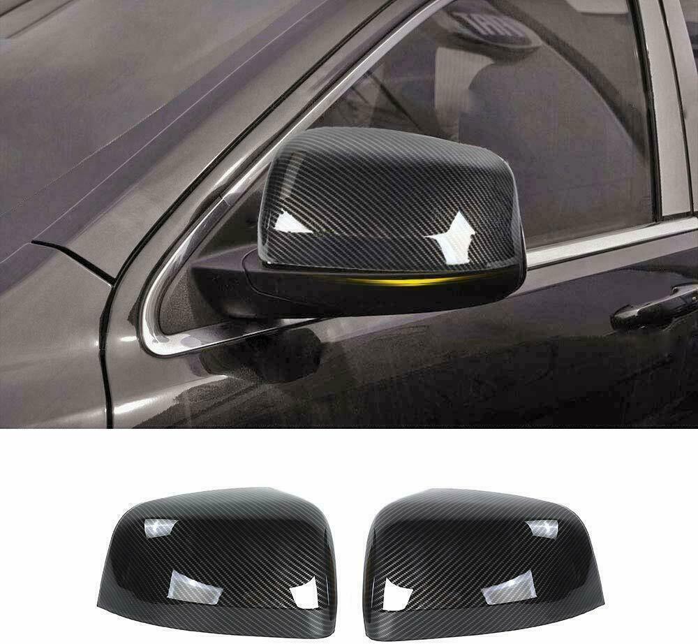2011-2021 for Jeep Grand Cherokee Side Door Mirror Wing Cover Trims Carbon Fiber