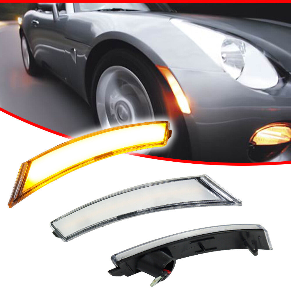 Transparent amber LED front marker light suitable for 06-10 for Pontiac Solstice for Saturn Sky