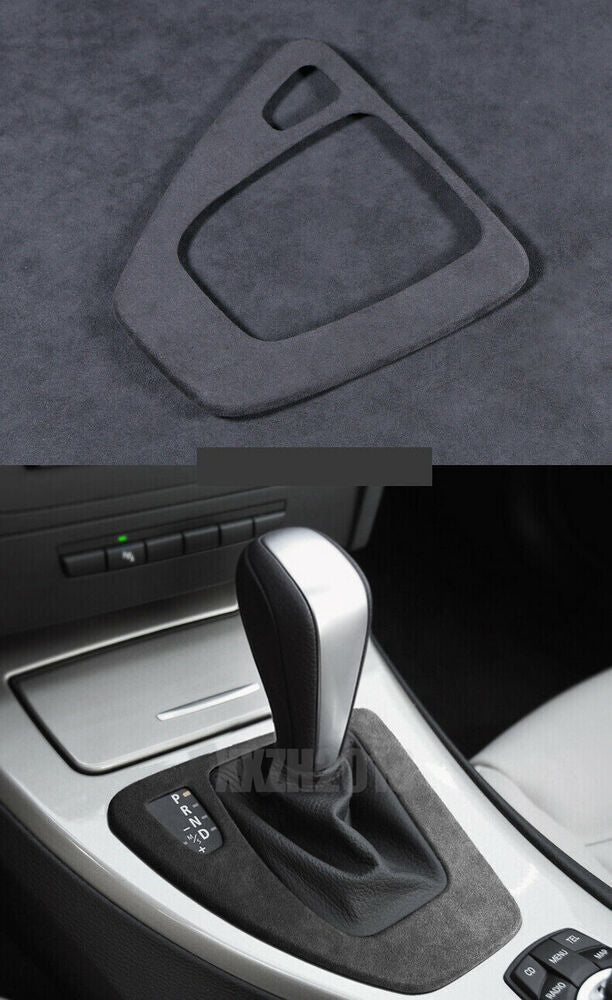 For AUTO for BMW 3 Series E90 E92 E93 2005-12 Alcantara Suede Gear Shift Panel Cover