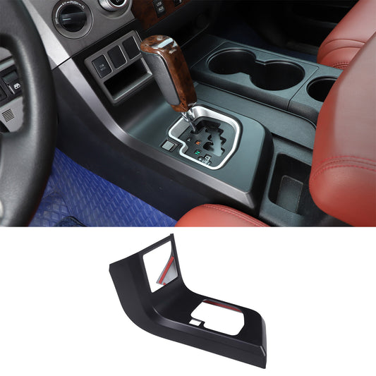 Matte black steering wheel button trim frame with ABS. Suitable for Toyota Tundra 2022-2023.