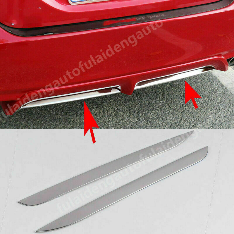for Toyota for Camry SE XSE 2018-2023 Steel Chrome Rear Bumper Lower Lip Cover trims