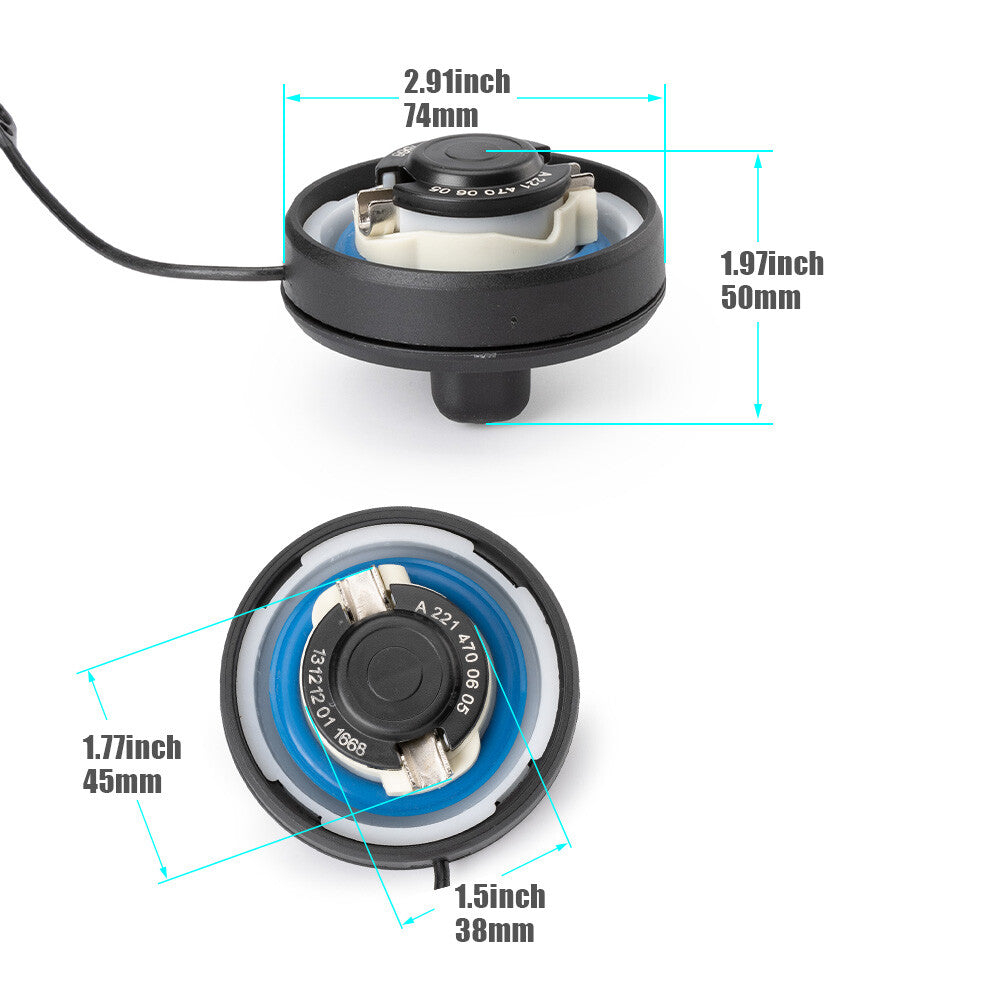 Fuel Tank Gas Filler Cap A2214700605 for Mercedes-Benz C CL CLS E G GLK S SL SLK