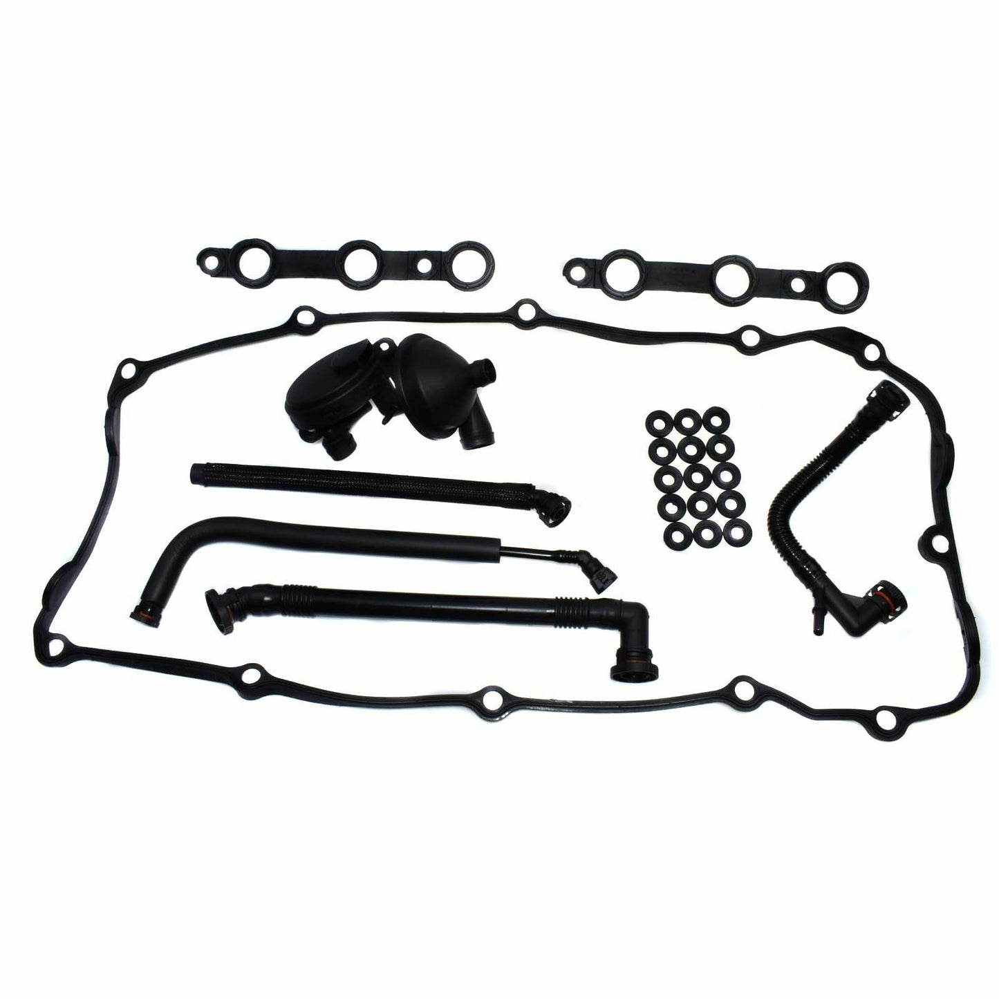 for BMW E46 Z3 328 320i 11617501566 PCV Crankcase Vent Valve Hose +Cover Gasket