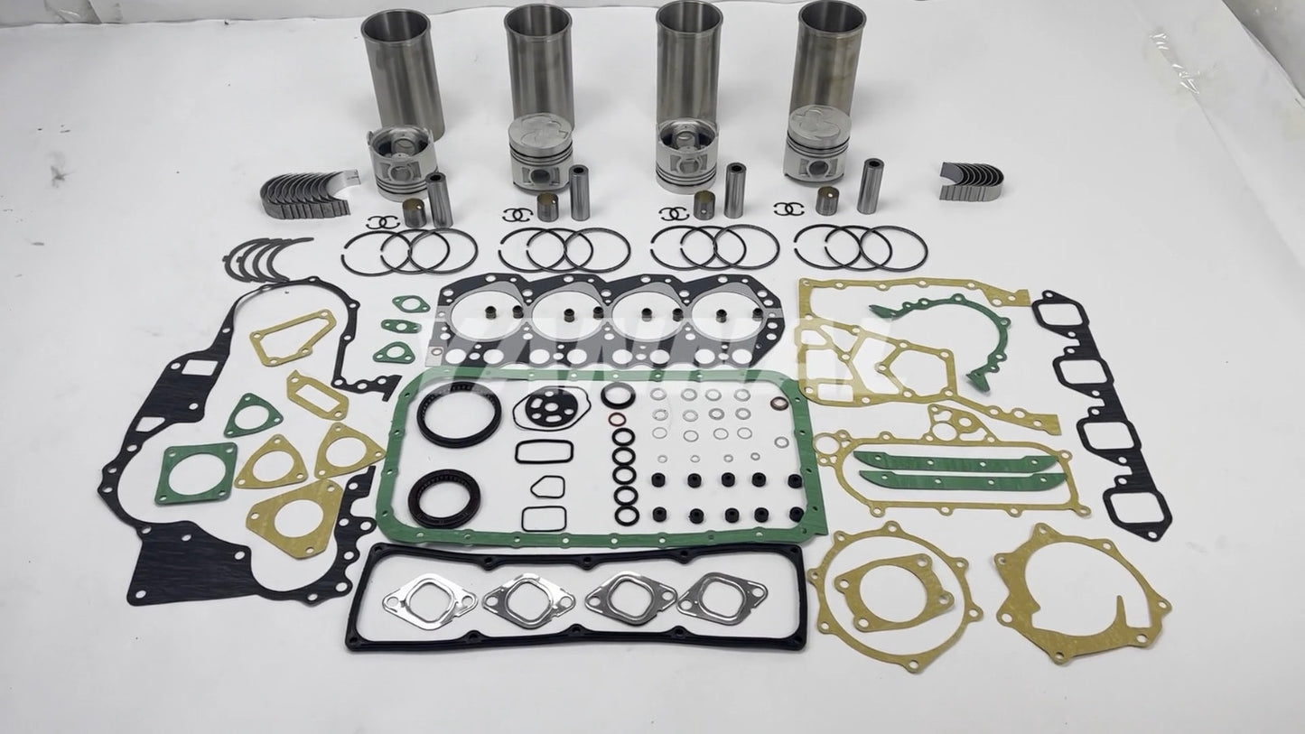 4-piece TD25 Overhaul and Rebuild Kit with Shims and Bearings for Nissan Diesel Engines