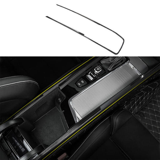 for Volvo XC60 18-23 Black Titanium Central Console Gear Shift Frame Cover Trim