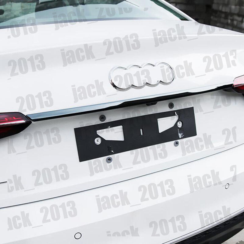 for Audi A4 B9 2017-2022 Black steel Rear Door Trunk Lid Tail Gate Cover trim 1x