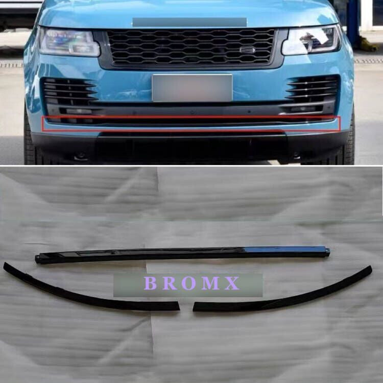 Front Bumper Protector Strip Body Trim Kits for Range Rover L405 2018-2022 Black