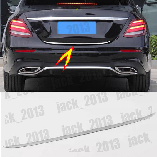 for Benz E Class 2016-2023 steel Rear Trunk Tail Gate Door Lid Cover Trim 1pcs