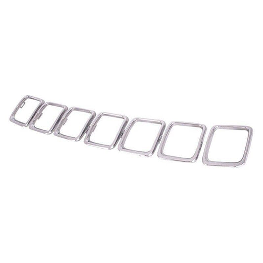 7-piece chrome-plated mesh forming kit for Jeep compasses 17-21 68351457AA