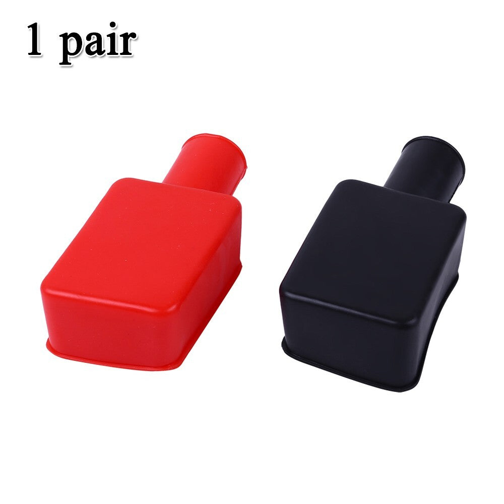 2-Piece/Set of Batt Terminal Covers for Car, Motorcycle, and Truck Positive Batteries with Wire Connectors