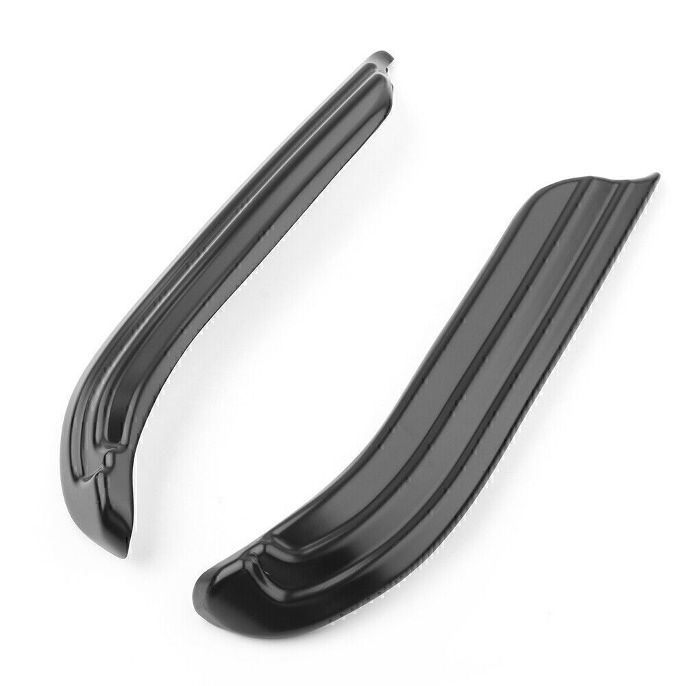 2 Black Off-Shoulder Swing Arm Covers with Accent Decorations for Harley Travel Dressing Tables 09-20