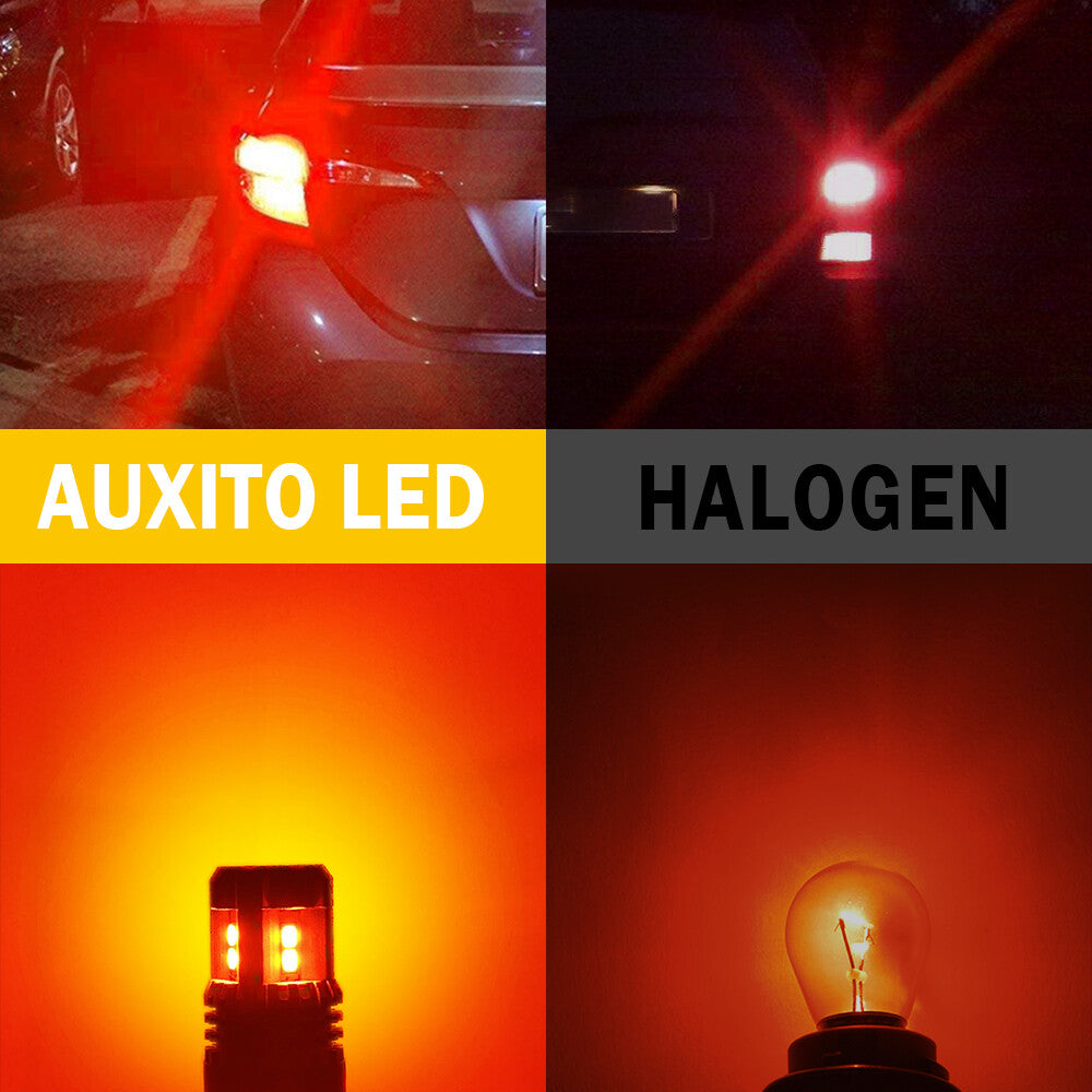 2nd Generation AUXITO Red LED Light Stand with Noodle-like Design 1157 7528 2357 2057