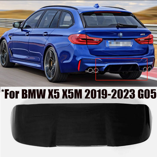 Gloss Black Roof Spoiler Tail Lip Wing Bar Trim Fit for BMW X5 X5M 2019-2023 G05