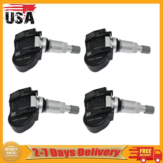 4x Tire Pressure Sensors TPMS 52933-3N000 for Hyundai Santa Fe for Kia Optima Soul